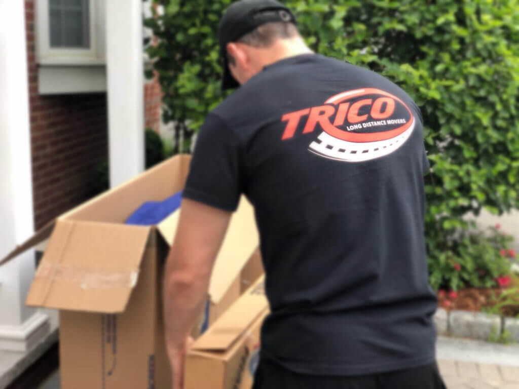 Long distance Trico mover boxing up stuff. 