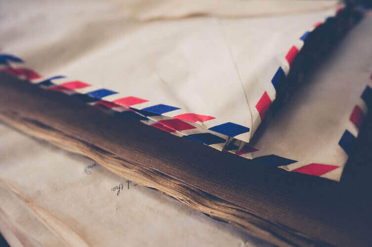 Two white mailing envelopes 