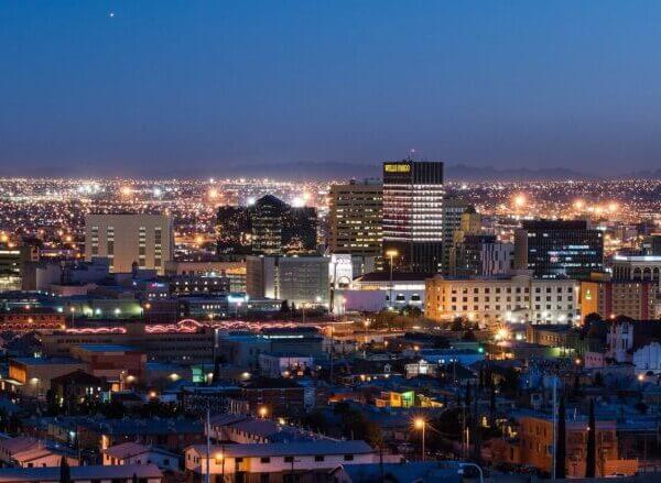El Paso at night