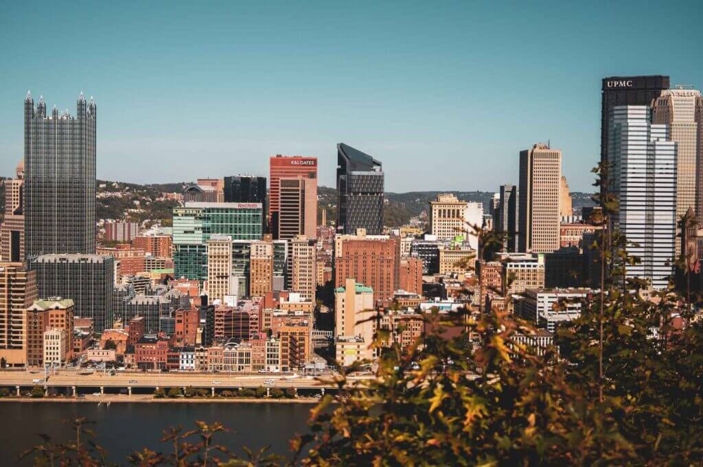 Pittsburgh, Pennsylvania area view